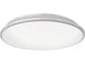 Brook White Round Flush Mount