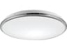 Brook Chrome Round Flush Mount