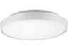 Brunswick White Round Flush Mount