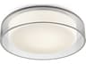 Aston Clear Round Flush Mount