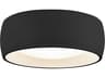 Savile Black Drum Flush Mount