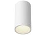 Lorna White Cylinder Flush Mount