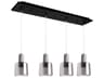 Samson 4-Light Black Island Pendant