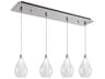 Victoria 4-Light Chrome Island Pendant
