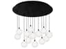 Bolla 13-Light Black Globe Pendant