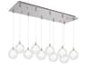 Bolla 10-Light Chrome Globe Island Pendant