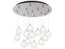 Bolla 13-Light Chrome Globe Pendant