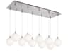 Bolla 10-Light Chrome Globe Island Pendant