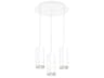Cameo 3-Light White Cylinder Mini Pendant