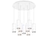 Cameo 9-Light White Cylinder Pendant