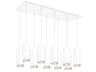 Cameo 10-Light White Cylinder Island Pendant