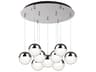 Pluto 9-Light Chrome Globe Pendant
