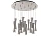 Robson 13-Light Brushed Nickel Cylinder Pendant