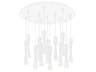 Robson 13-Light White Cylinder Pendant