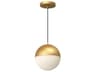 Monae Brushed Gold Globe Mini Pendant