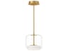 Enkel Brushed Gold Mini Pendant