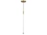 Motif Brushed Gold Linear Mini Pendant