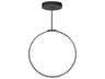 Cirque Black Round Island Pendant