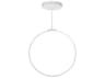 Cirque White Round Island Pendant