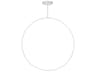 Cirque White Round Island Pendant