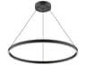 Cerchio Black Round Pendant
