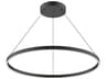 Cerchio Black Round Pendant
