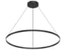 Cerchio Black Round Pendant