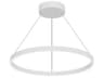 Cerchio White Round Pendant