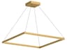 Piazza Brushed Gold Linear Pendant