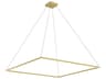 Piazza Brushed Gold Linear Pendant