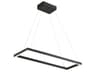 Piazza Black Linear Island Pendant