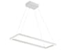 Piazza White Linear Island Pendant