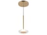 Stephord Metallic Brass Round Mini Pendant