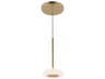 Stephord Metallic Brass Round Mini Pendant