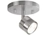 Lyra Brushed Nickel Cylinder Track & Rail Light