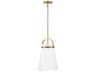 Tori 1-Light Lacquered Brass Mini Pendant