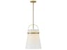 Tori 1-Light Lacquered Brass Bell Pendant