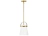 Tori 1-Light Lacquered Brass Mini Pendant