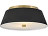 Tess 2-Light Black Flush Mount
