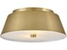 Tess 2-Light Lacquered Brass Flush Mount