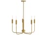 Austen 5-Light Lacquered Brass Candelabra Chandelier