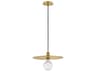 Lulu 1-Light Lacquered Brass Pendant