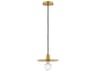 Lulu 1-Light Lacquered Brass Mini Pendant