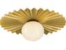 Stevie 1-Light Lacquered Brass Globe Flush Mount