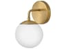 Julep 1-Light Lacquered Brass Wall Sconce
