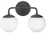 Julep 2-Light Black Vanity Light