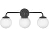 Julep 3-Light Black Vanity Light