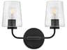 Kline 3-Light Black Vanity Light
