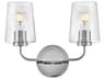 Kline 2-Light Chrome Vanity Light