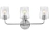 Kline 3-Light Chrome Vanity Light